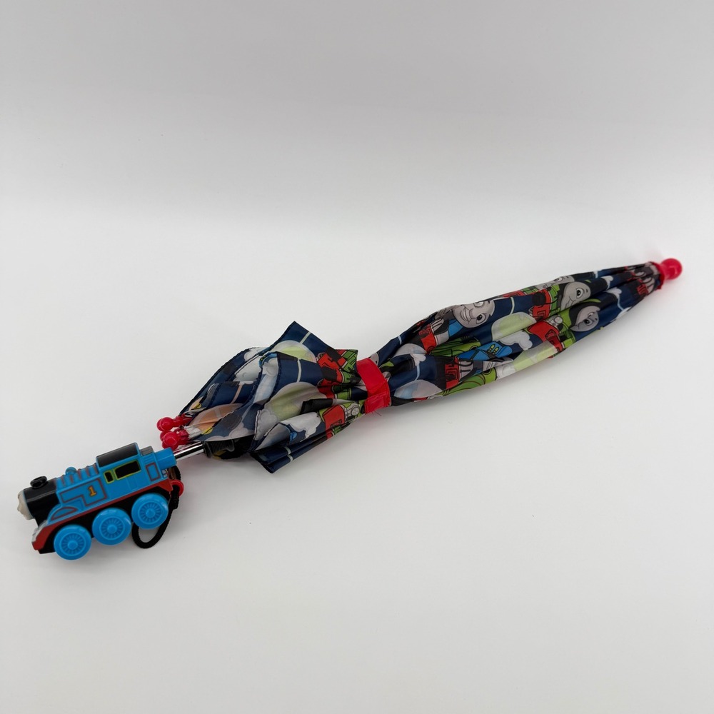 Thomas & Friends Umbrella Kids Blue 3D Train Handle Thomas Percy James‎
